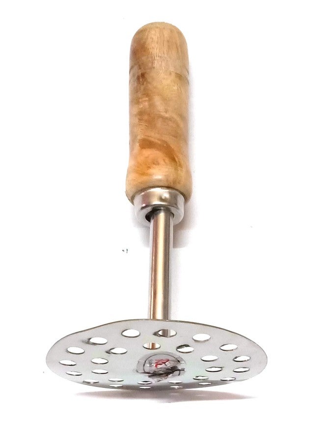 Blue Hut Pav Bhaji Masher Wooden Handle(18 CM x 8CM) - Image 2